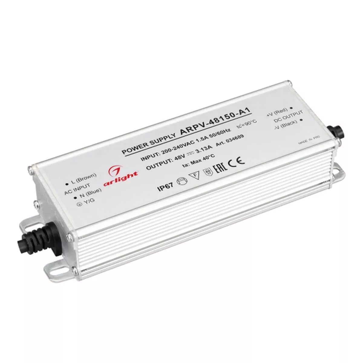 

Блок питания Arlight ARPV-48150-A1 48V 150W IP67 034689