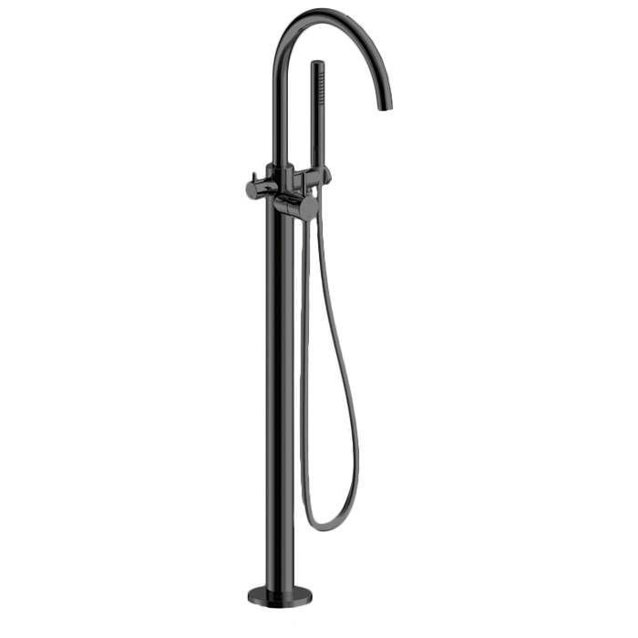 ALMAR Washbasin Напольный смеситель для ванныh1060 мм излив 345 мм 2независим картриджаручн душлатунь Brushed PVD Absolute Black для E134009 341373₽