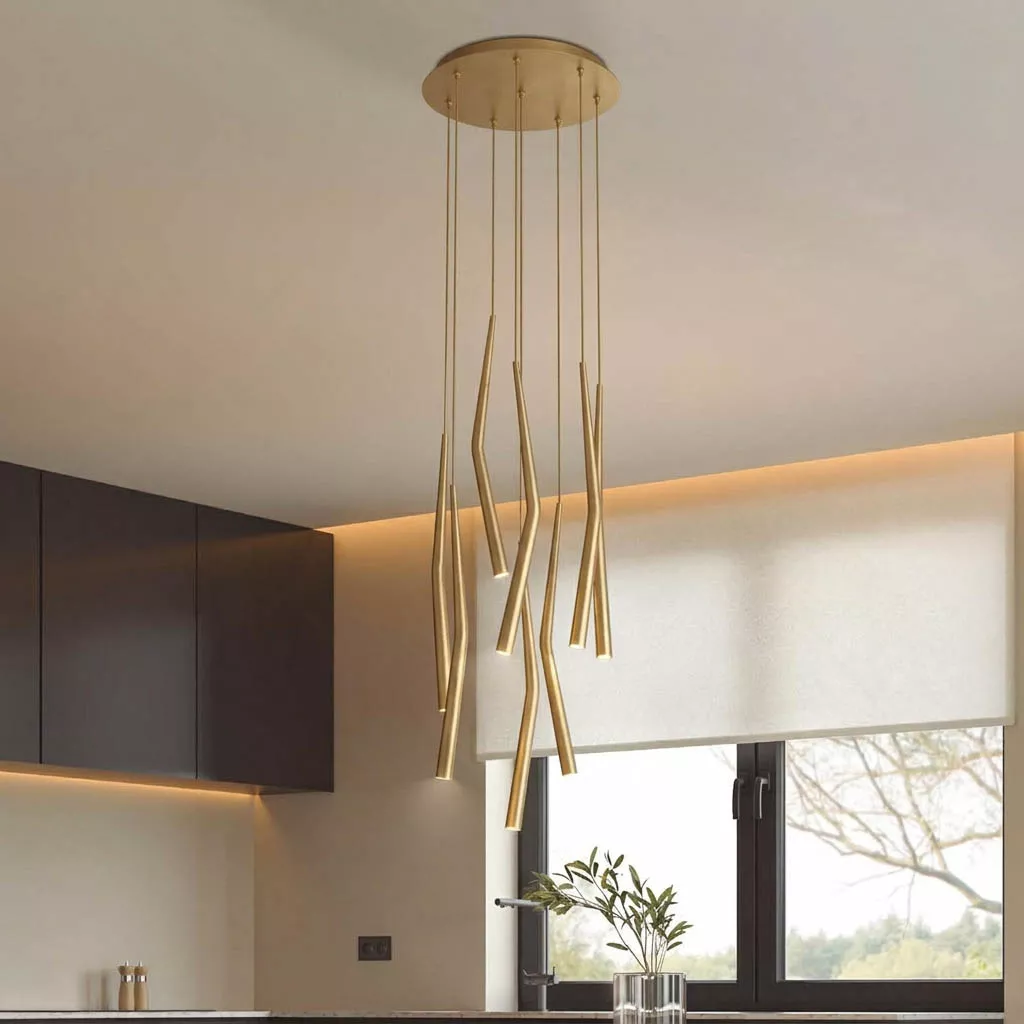 

Подвесная люстра Mantra Boomerang 9368+9245 (8L)