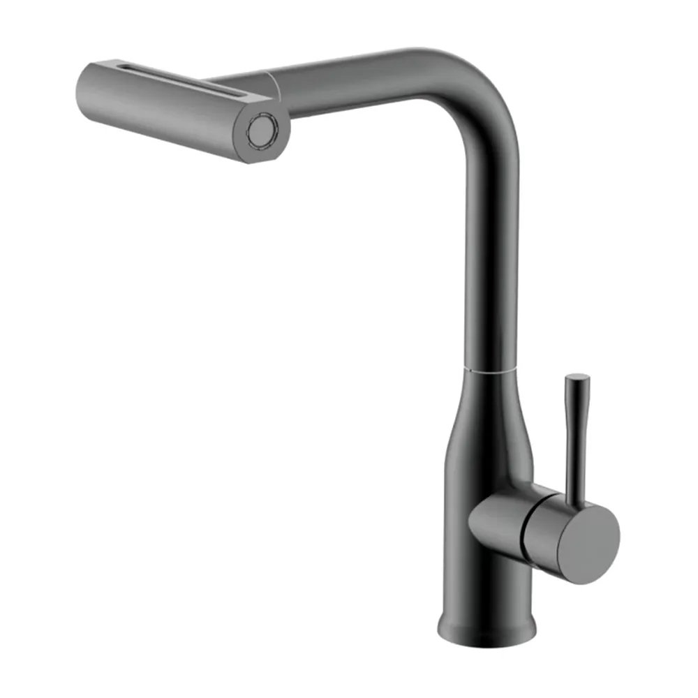 

Смеситель для кухни с мультифункциональным изливом Splenka S206.49.09, графит