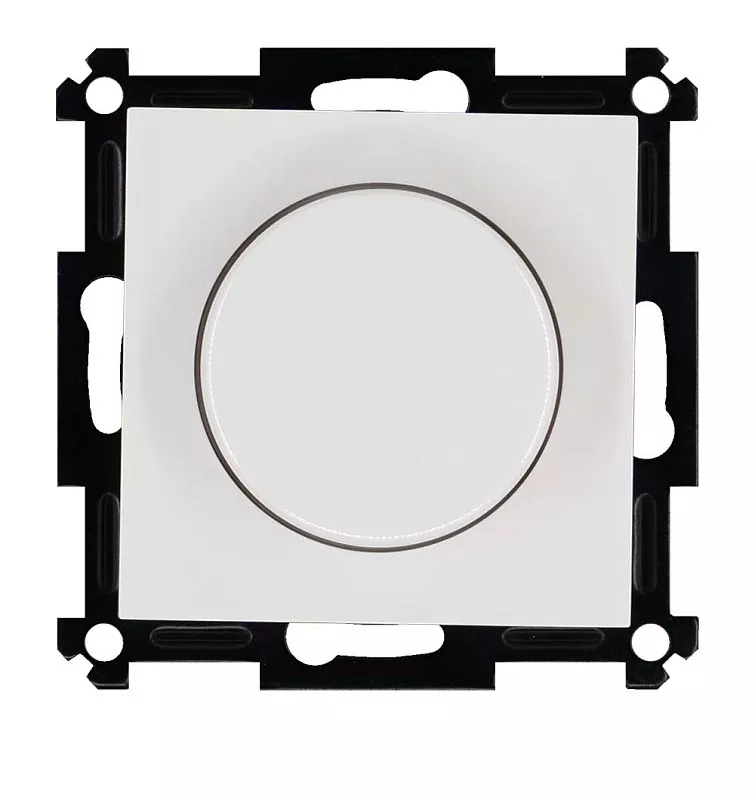 

Универсальный диммер 3-500 Вт Led 3-250Вт HV - 500Вт с накладкой белый Jasmart G4012W-500RV