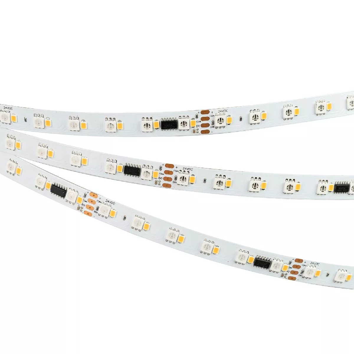 

Светодиодная лента герметичная Arlight SPI-P-BA120-14mm 24V RGBW-Warm-PX6-BPT (16 W/m, IP66, 5060/2835, 5m) 043088