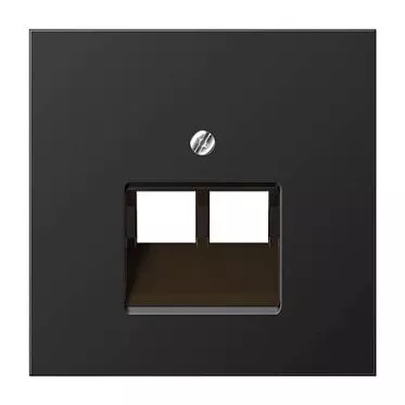 

Крышка для сдвоенной телефонной и компютерной розетки UAE Jung LS 990 AL2969-2UAD