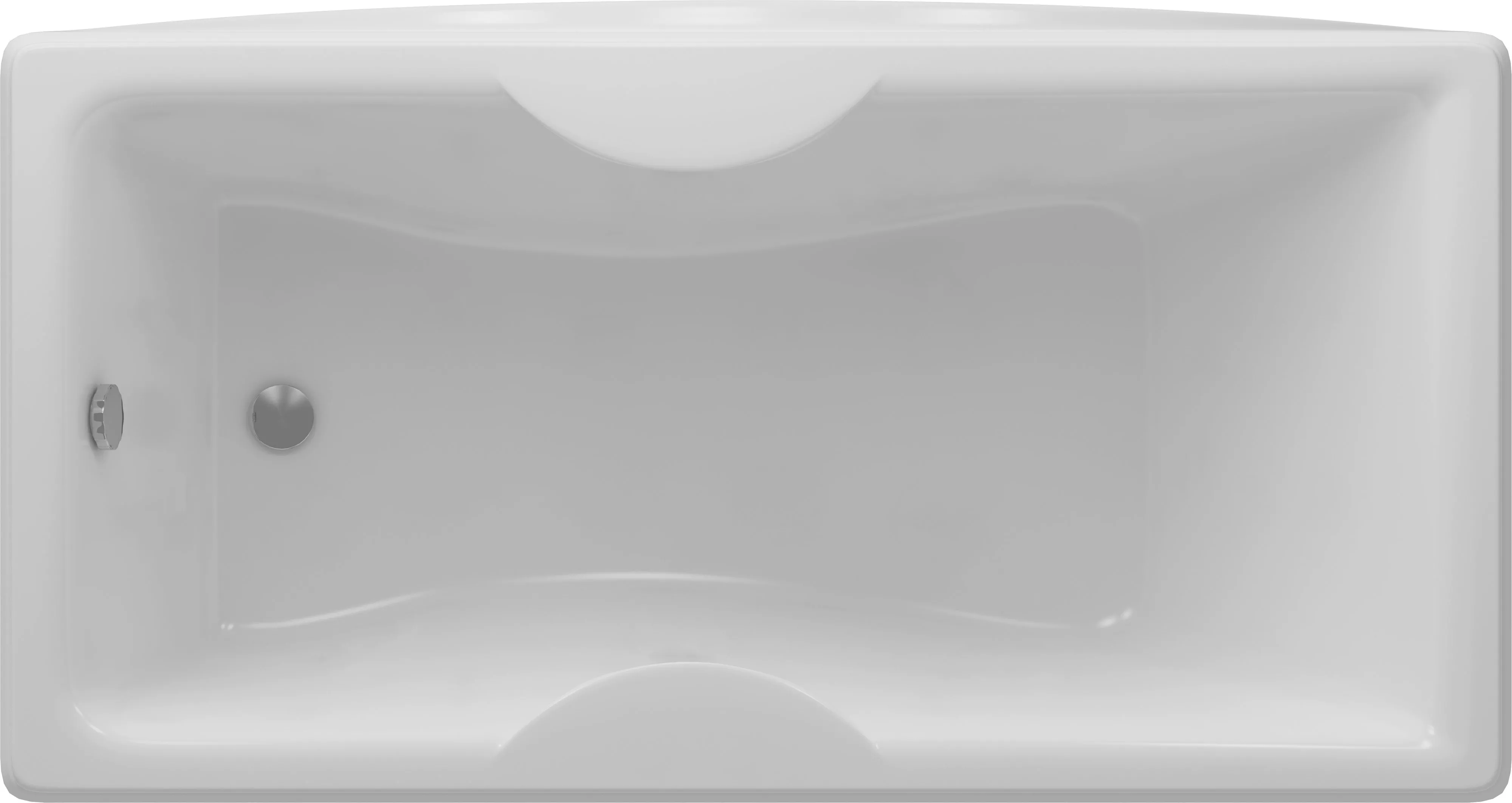 Акриловая ванна Акватек Феникс 190 слив слева, с фронтальным экраном, цвет белый FEN190-0000078 - фото 1