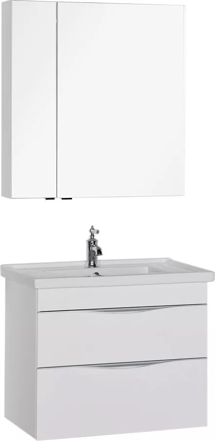 Мебель для ванной Aquanet Эвора 80 белая, цвет белый - фото 1