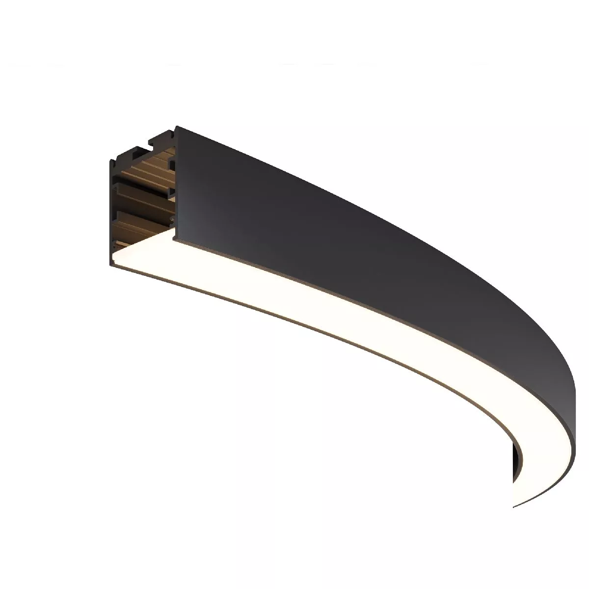 Профиль для ленты Радиусный профиль Maytoni Led strip ALM-3535R-B-D-90°-1.5M