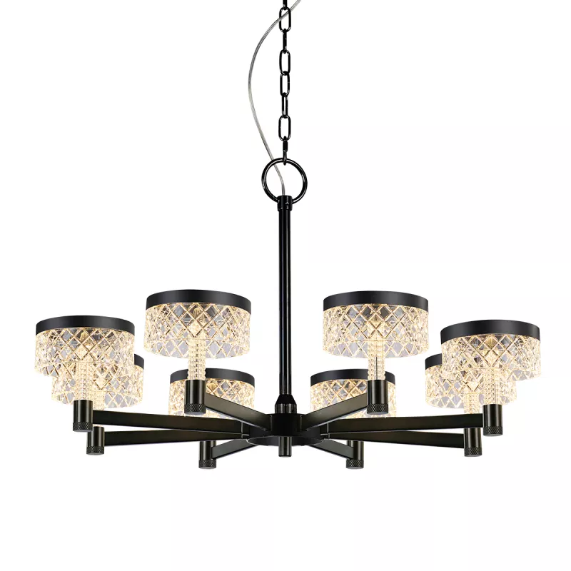 

Подвесная люстра Delight Collection MD21020075 MD21020075-8A matt black