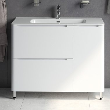 

Тумба с раковиной Iddis Edifice 100 подвесная, белая