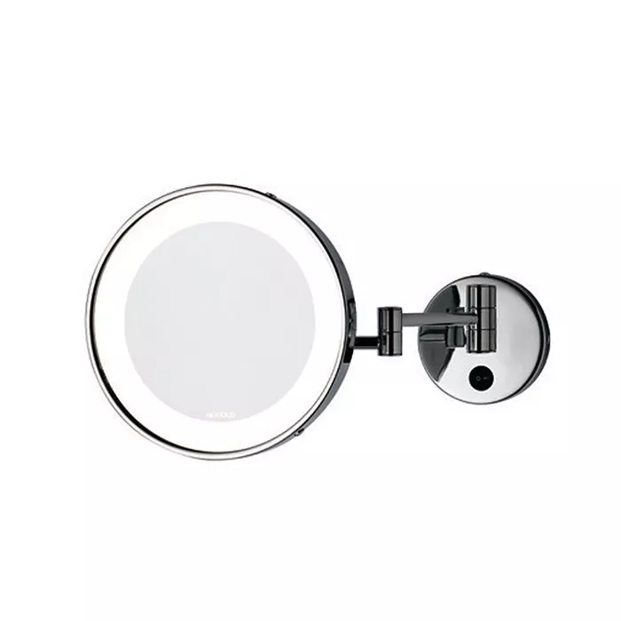 

Bertocci Зеркала косметические Косметическое настенное круглое зеркало с LED-подсветкой,выключателем,3-кратное увеличение,цвет хром