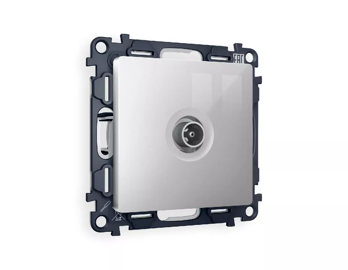 

Комплект механизма TV розетки проходной 5-1000 MHz 4dB Ambrella Volt Alfa MA413030