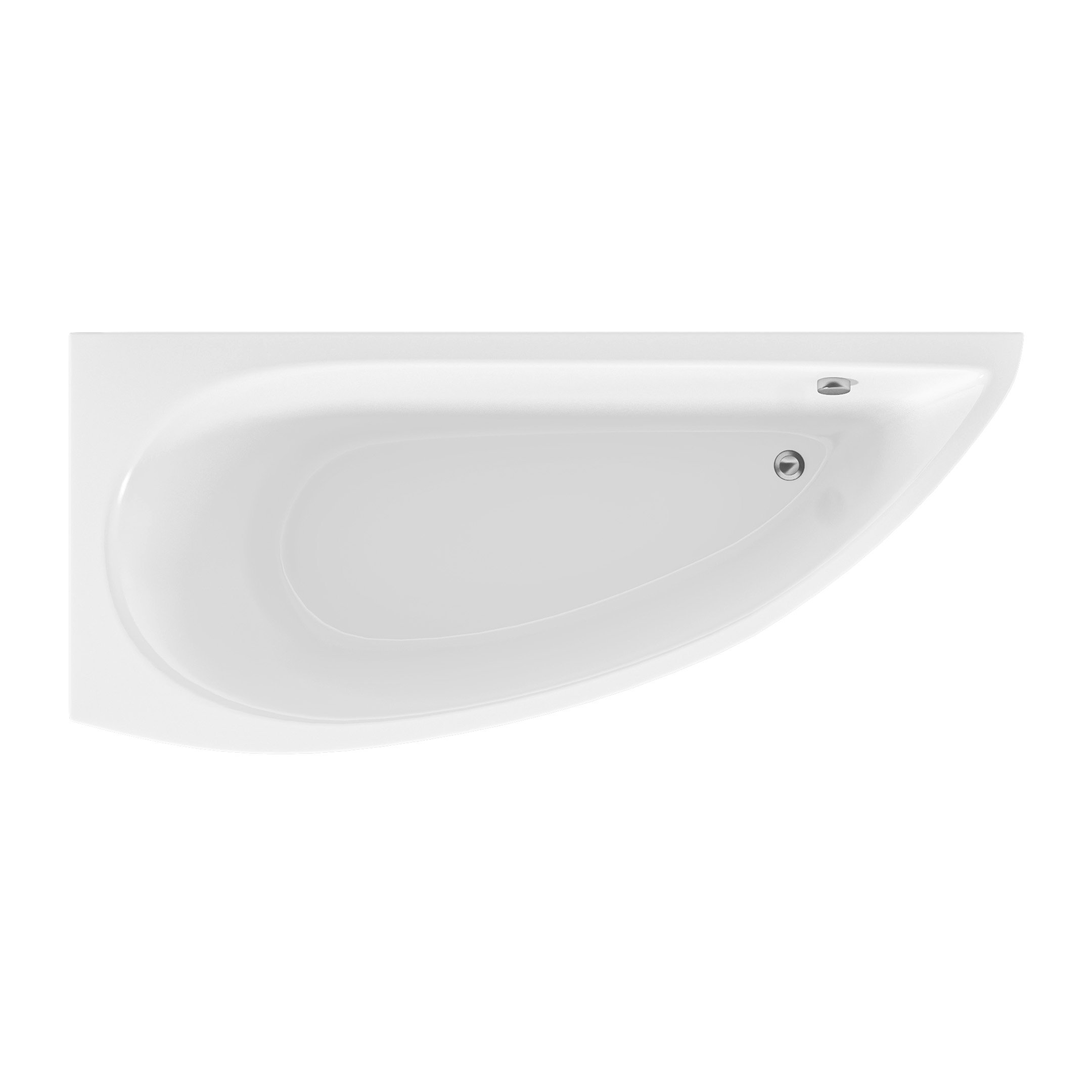 

Акриловая ванна 1MarKa Piccolo без опоры 170x75 см, угловая, левая, пристенная, белая, асимметричная