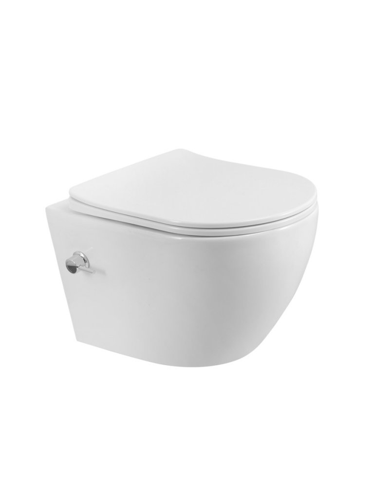 

Унитаз подвесной BelBagno Marino BB7026CH-TOR-BS/SC безободковый, сиденье с микролифтом, с биде