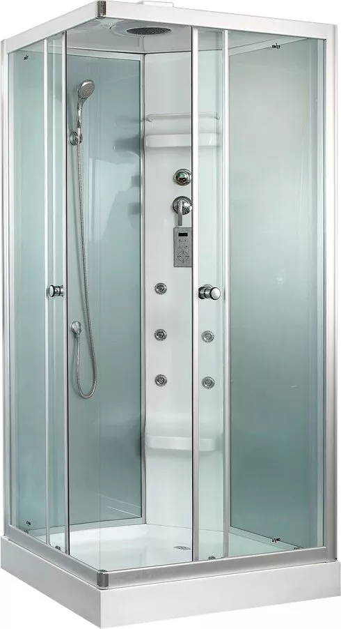 

Душевая кабина Timo Lux 110x85 правая хром, с гидромассажем