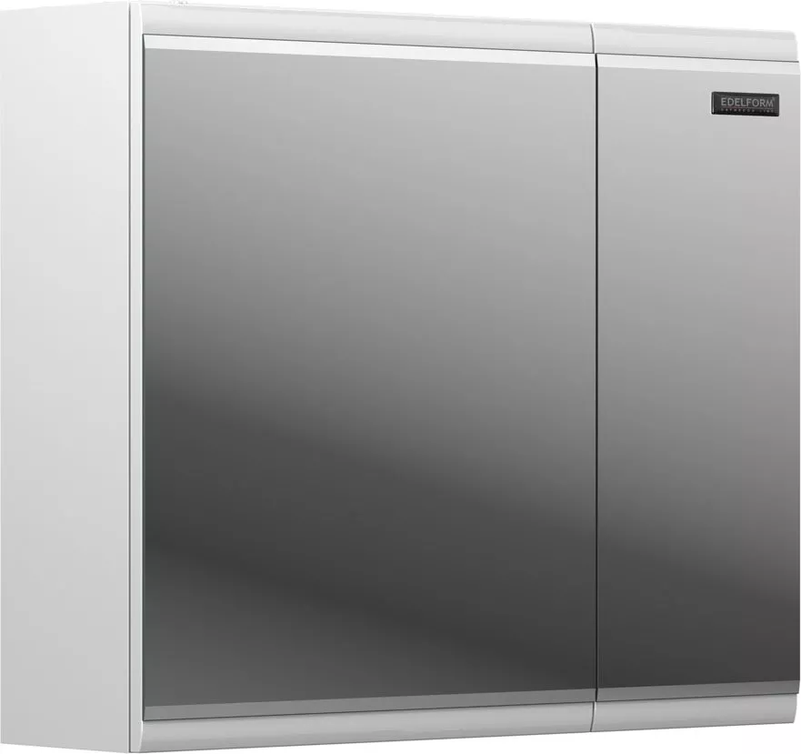 

Зеркало-шкаф Edelform Forte 80 с подсветкой, Зеркало;белый