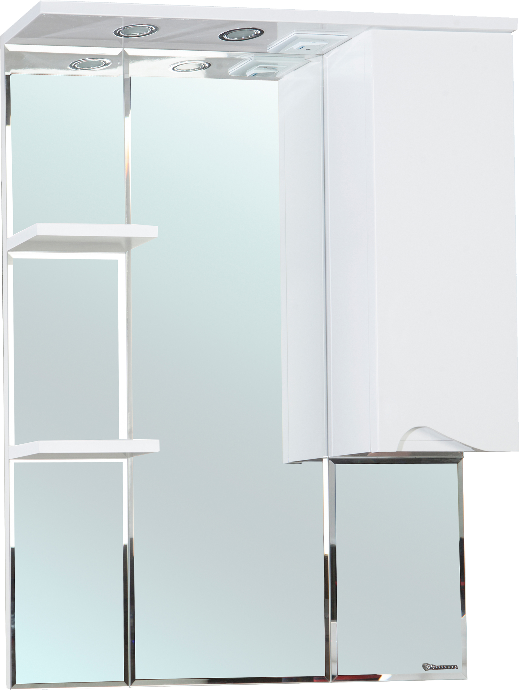 

Зеркало Bellezza Эйфория 80 R белое, с подсветкой