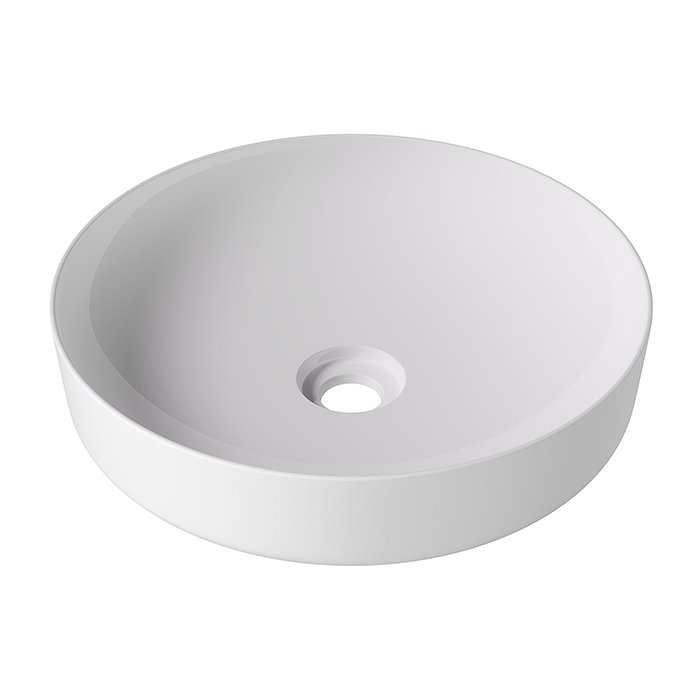 

Alice Раковина FORM Ø45хВ12, накладная, без отверстия под смеситель, белый глянцевый