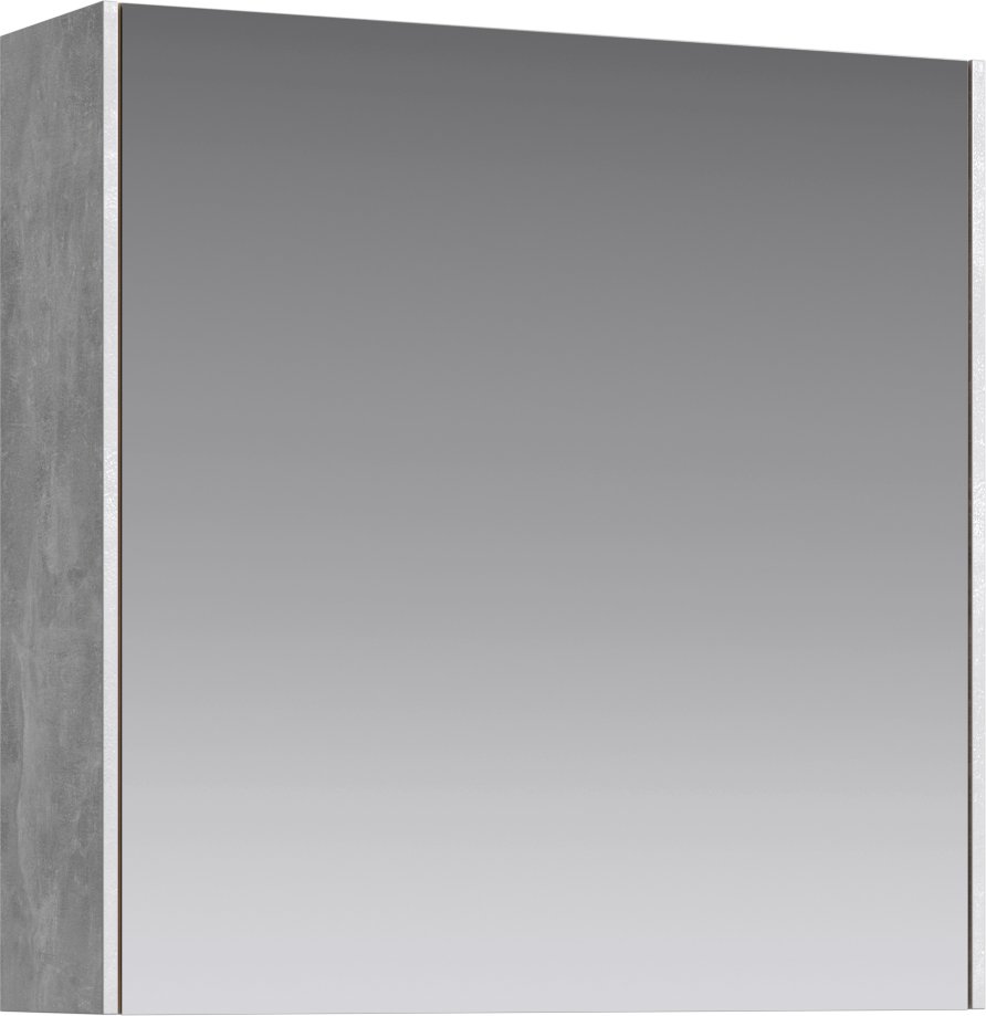 Купить Зеркало-шкаф Aqwella 5 stars Mobi 60 бетон светлый, серый