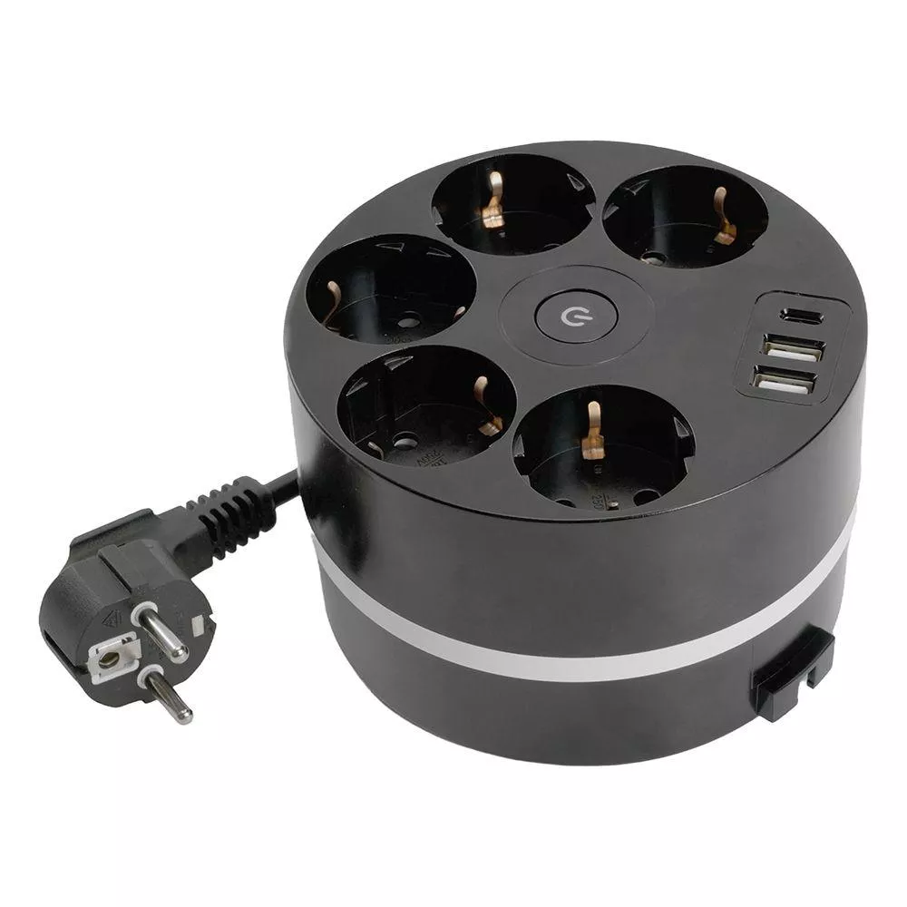 

Удлинитель Stekker Comfort 5гн 2USB+С 2,5м с/з Comfort HM10-51-01 49656
