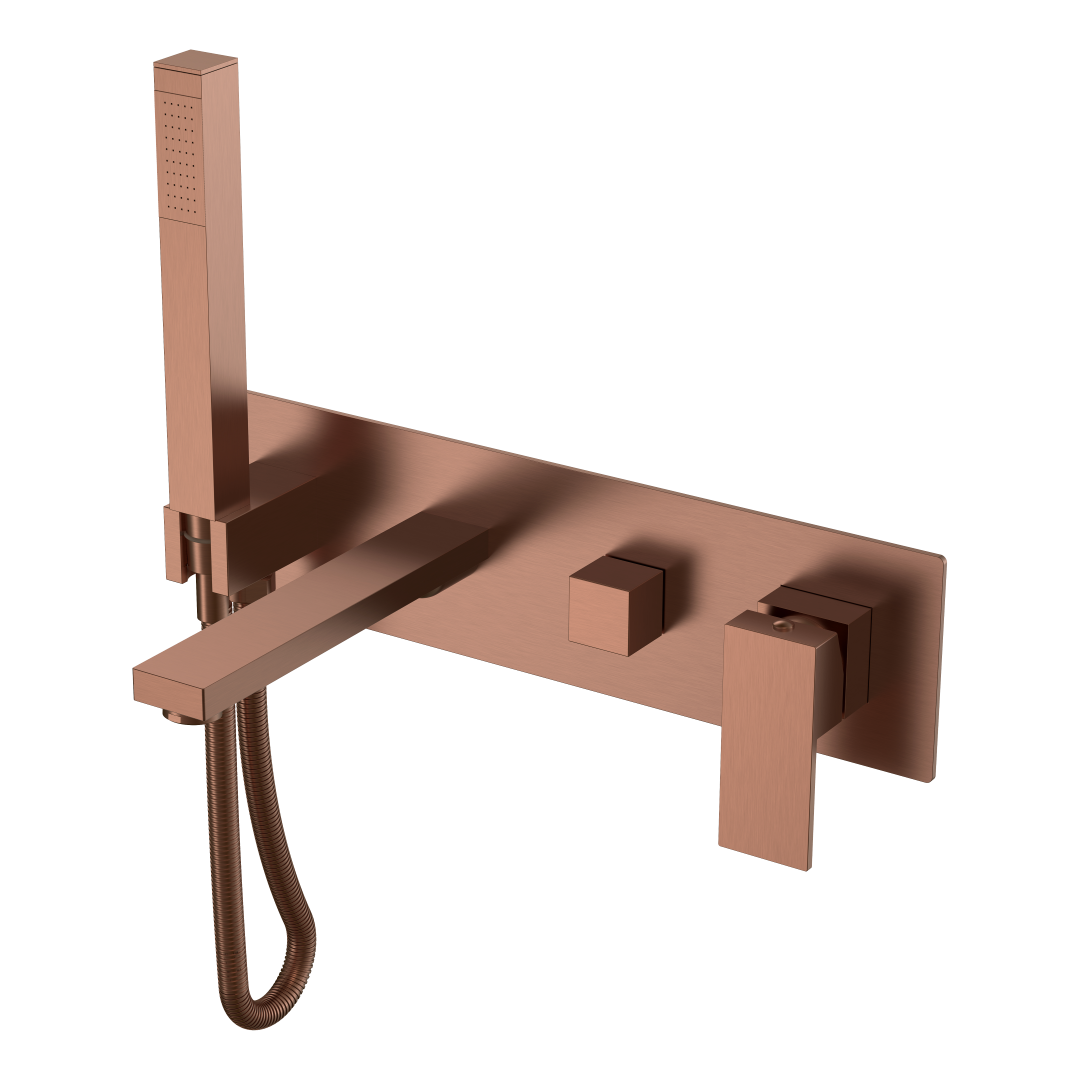 

Встраиваемый смеситель для душа и ванны Boheme Qubic 474-2-BRB С ВНУТРЕННЕЙ ЧАСТЬЮ, brushed brobze