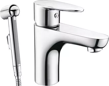 

Смеситель Wasserkraft Leine 3508 для раковины с гигиеническим душем