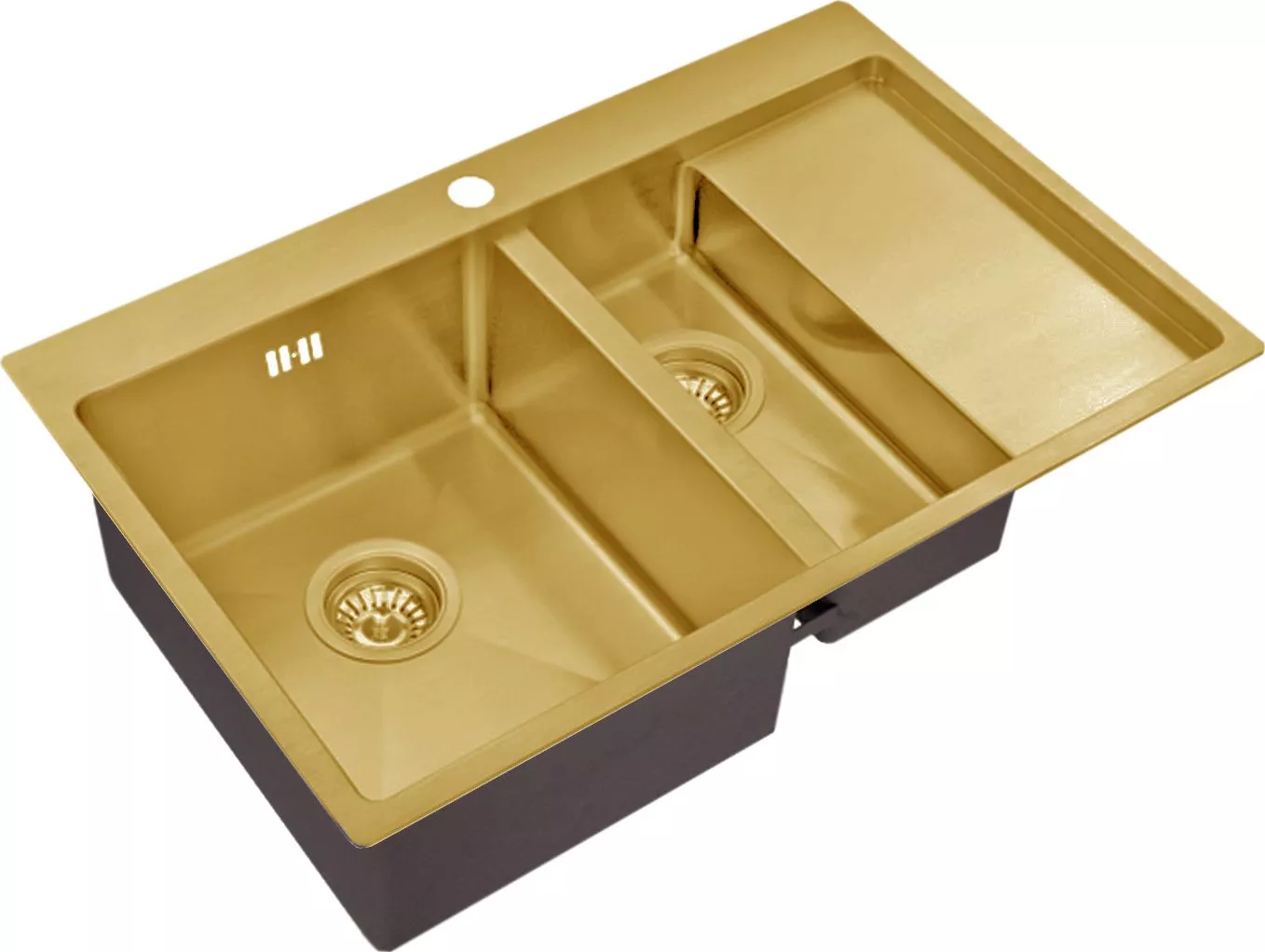 Металлические мойки Мойка кухонная Zorg Inox PVD SZR 5178-2-L bronze