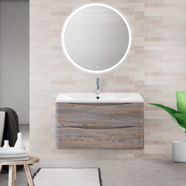 

Мебель для ванной комнаты BelBagno Acqua 80 подвесная, pino scania