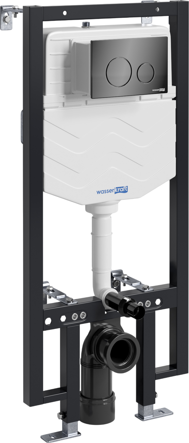 

Система инсталляции для унитазов Wasserkraft Vils 56TLT.010.ME.PB02 с кнопкой смыва черной