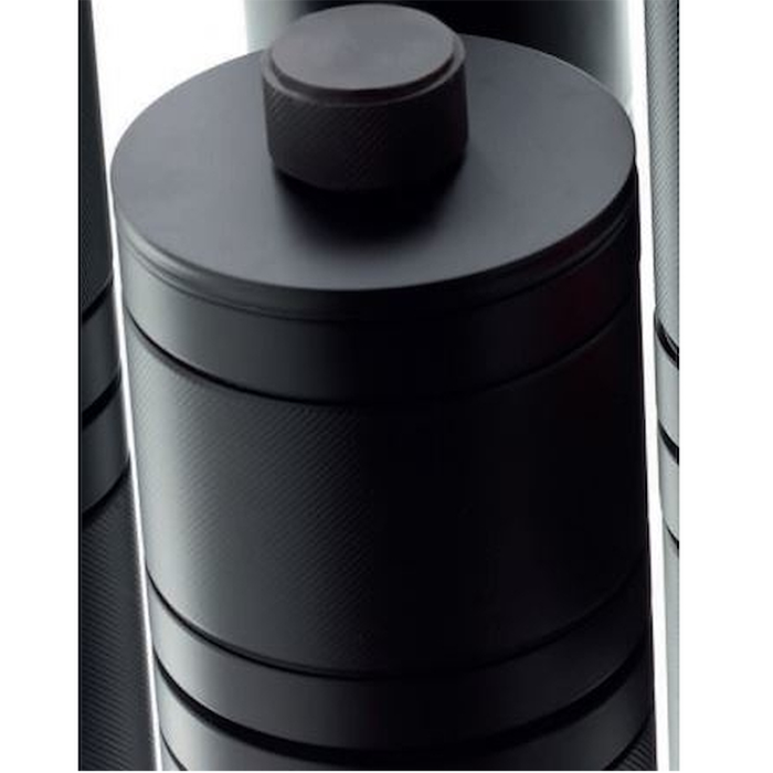 Bertocci Officina 01 Контейнер с крышкой, h110 см, d90 см, цвет черный матовый