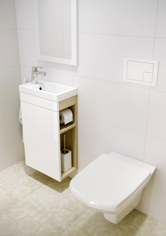Купить Мебель для ванной Cersanit Smart 40 ясень, белый