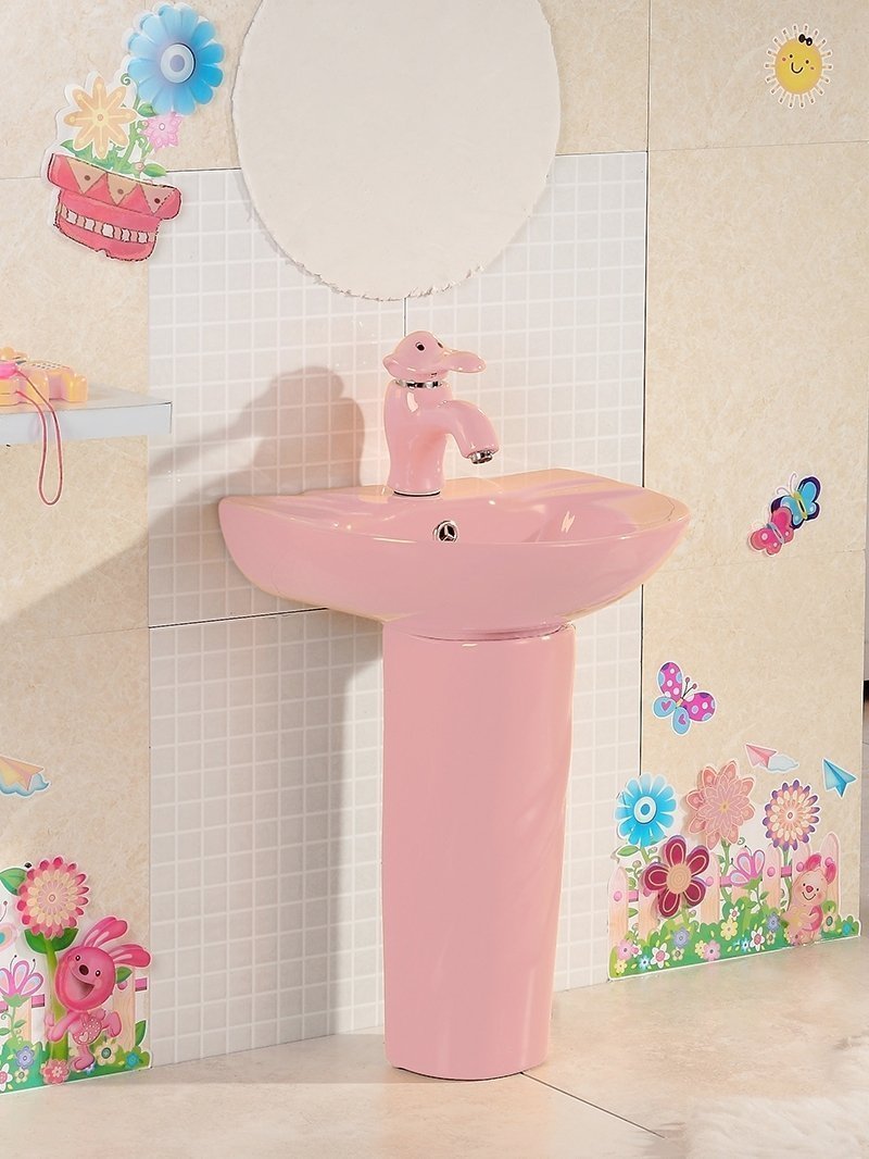 Напольная раковина Gid Nb192-PK розовая