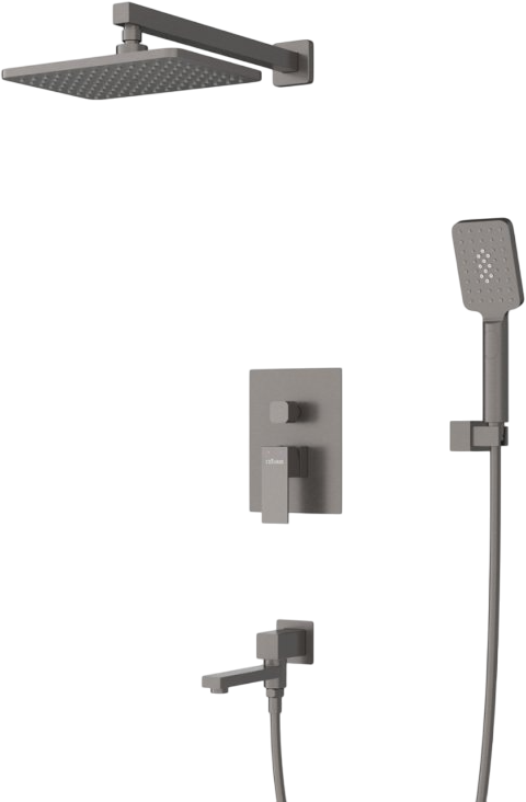 

Душевой комплект Cezares Slider SLIDER-VDSET-GM С ВНУТРЕННЕЙ ЧАСТЬЮ, оружейная сталь