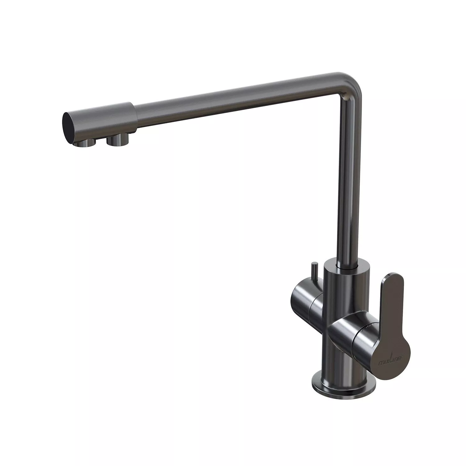

Смеситель для кухни 35k MIXLINE MLSS-03201 серый подкл.к фильтру (543620)