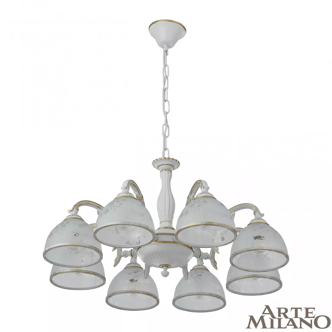 

Подвесная люстра Arte Milano 349737/8 WT+G