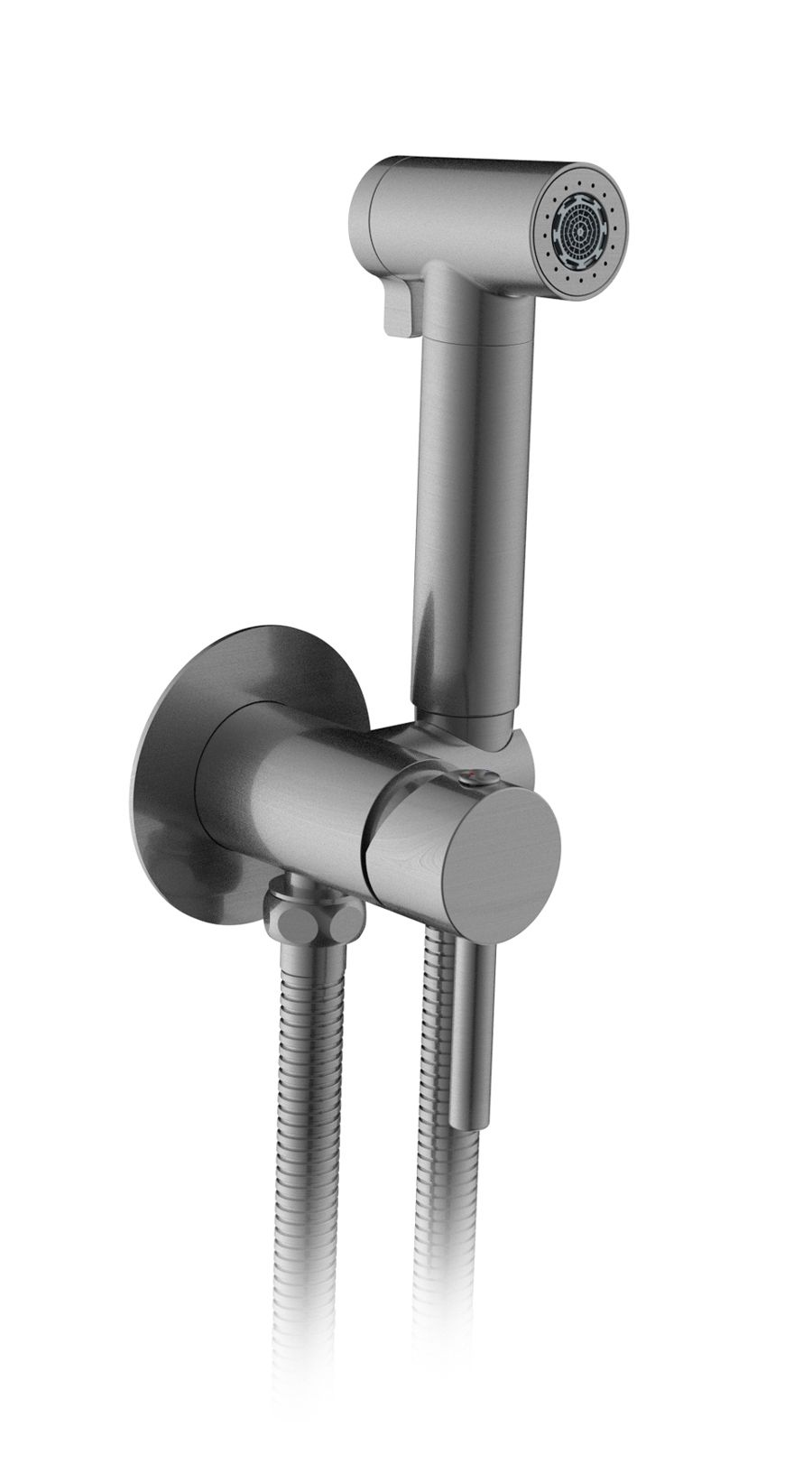 Гигиенический душ AltroBagno Modern AltroBagnoModern060118GM со смесителем С ВНУТРЕННЕЙ ЧАСТЬЮ оружейная сталь 24950₽