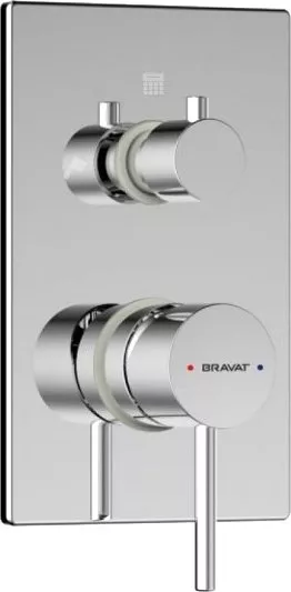 

Смеситель для ванны с душем Bravat Arc P69193C-2-ENG хром