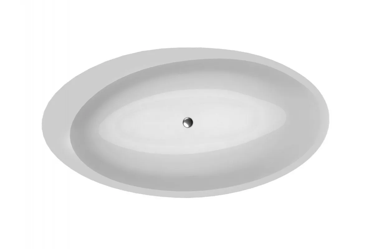 Ванна акриловая Vayer Boomerang Oval Etna 194x100 отдельностоящая белый Гл000010198 - фото 1