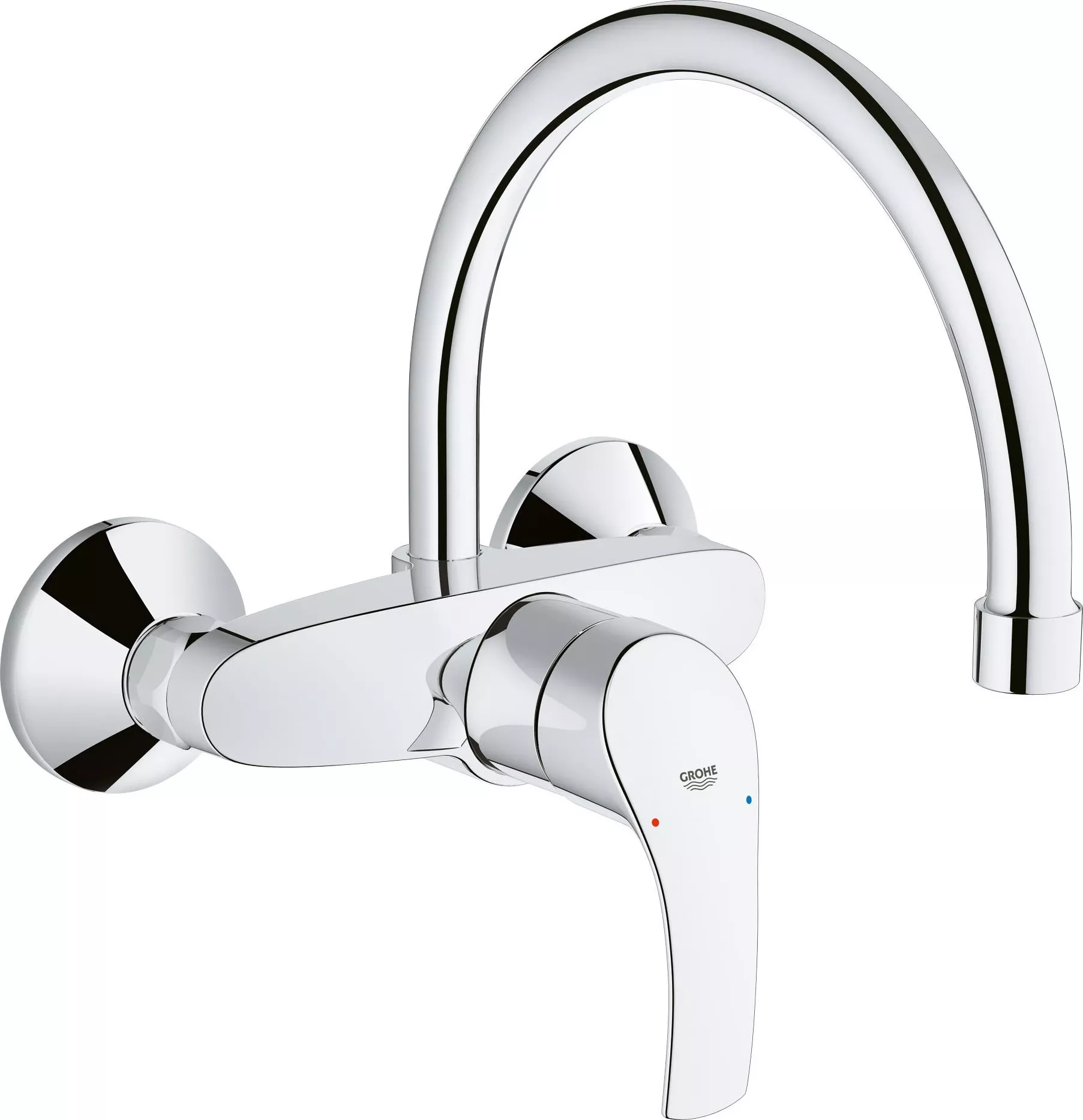 

Смеситель Grohe Eurosmart 32482002 для кухонной мойки, Хром
