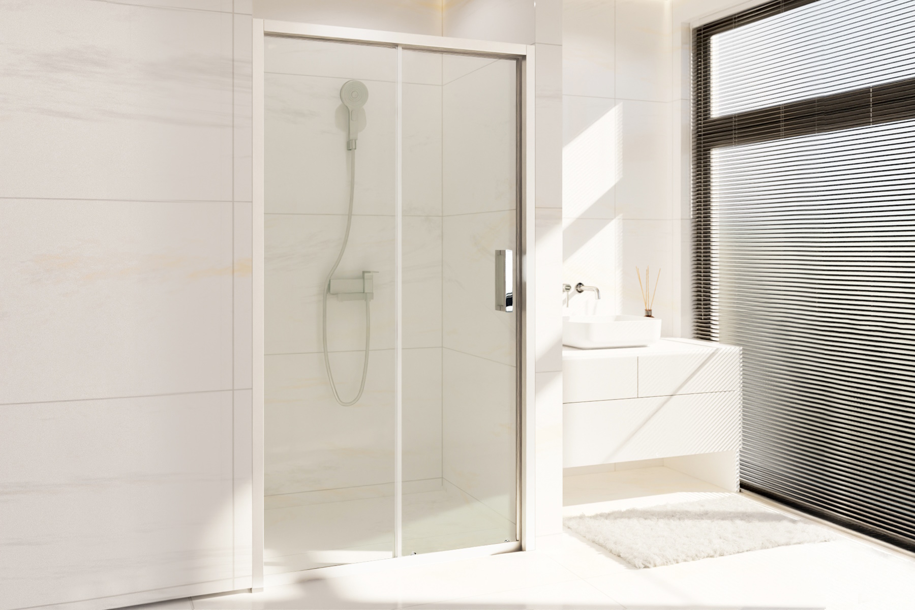 Душевая дверь ACCORD RB HS-T-ST 135x200 прозрачное 32975₽