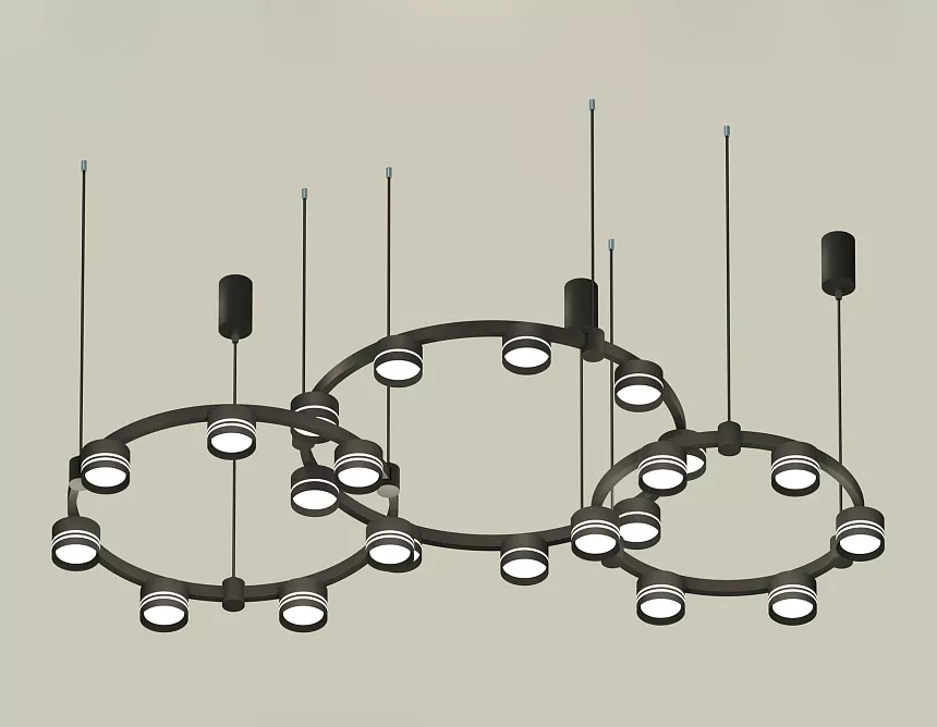 

Комплект подвесного светильника Ambrella Light Techno Ring XR92092200 (A9209x3, C9242, C9238, C9232, N8462, N8478)
