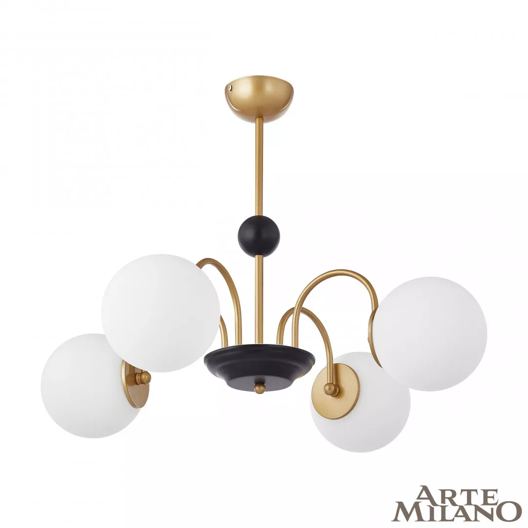 

Люстра на штанге Arte Milano Napoli 312066/D700/4 BS/BK
