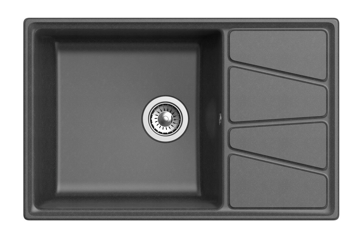 Кухонная мойка GranFest VERTEX 780L, графит