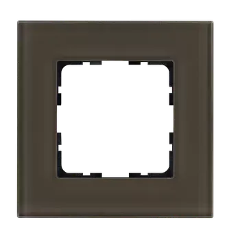 

Рамка 1-постовая стекло цвет Каперсовый Jasmart G1001GT