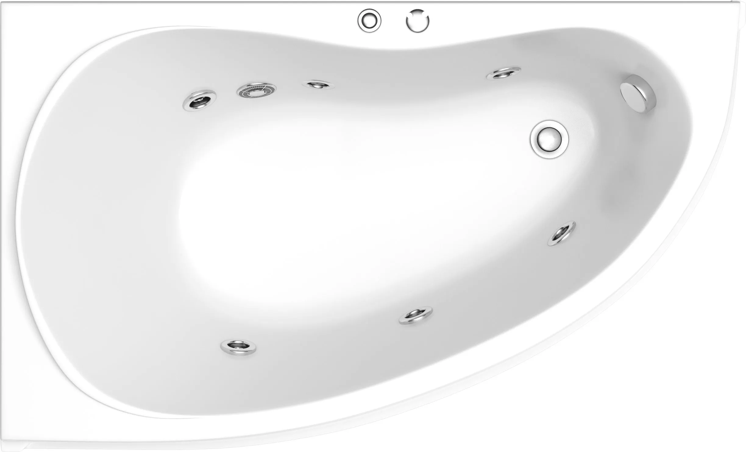 Акриловая ванна Bas Алегра 150 см L с г/м, цвет белый ВГ00001 - фото 1