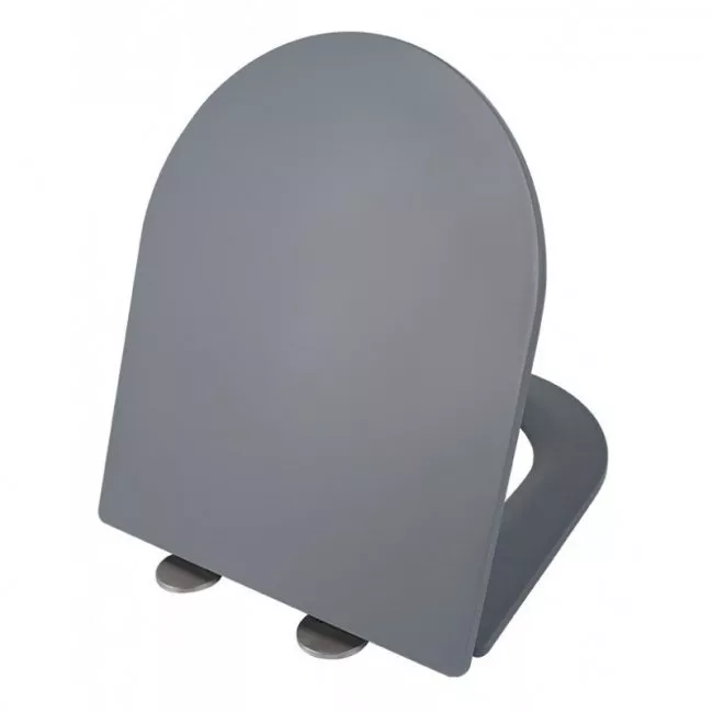 Сиденье для унитаза Esbano Azalea с системой микролифт, серый матовый (ZAESUPAZALCLAVGM0660) - фото 1