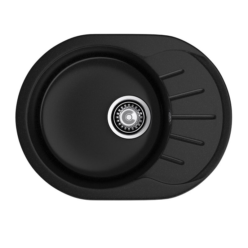 Кухонная мойка GranFest RONDO 580L, черный
