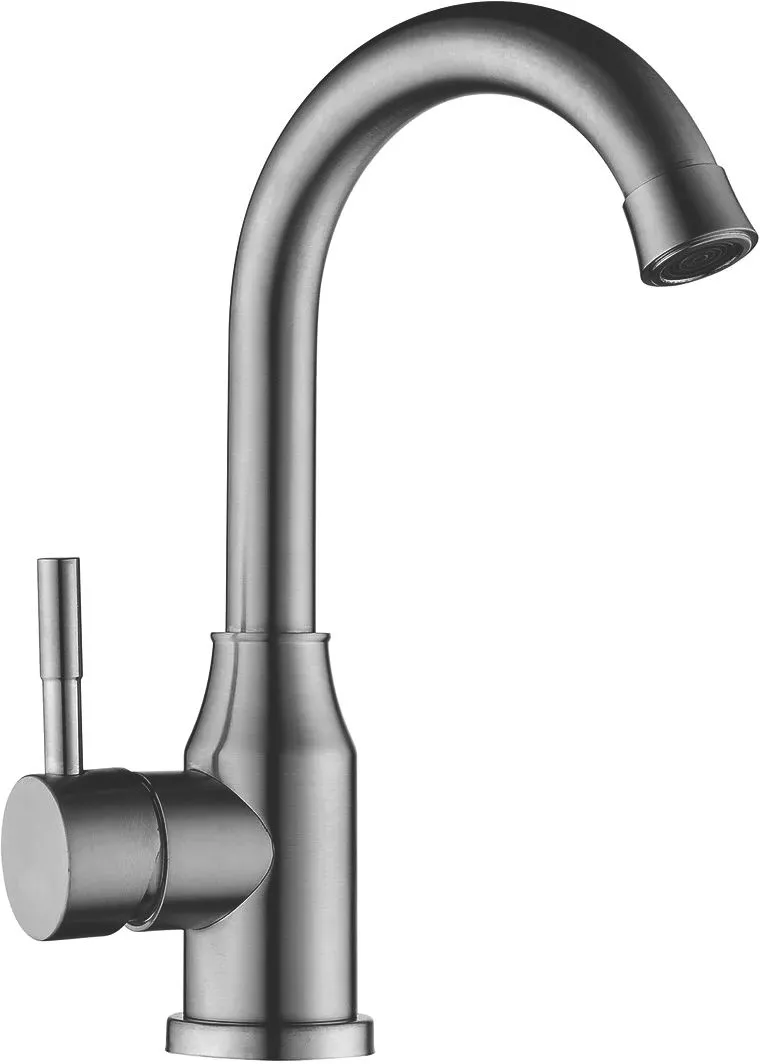

Смеситель Elghansa Stainless steel 16C4131-Steel для раковины, Серый;хром;сталь