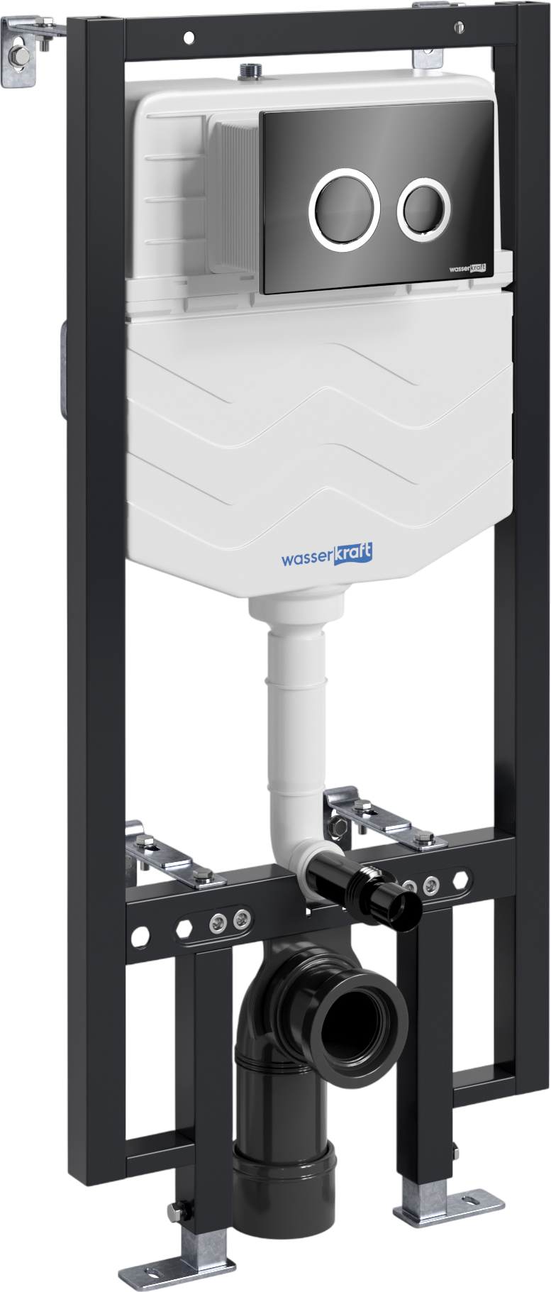 

Система инсталляции для унитазов Wasserkraft Vils 56TLT.010.ME.PB01 с кнопкой смыва черной