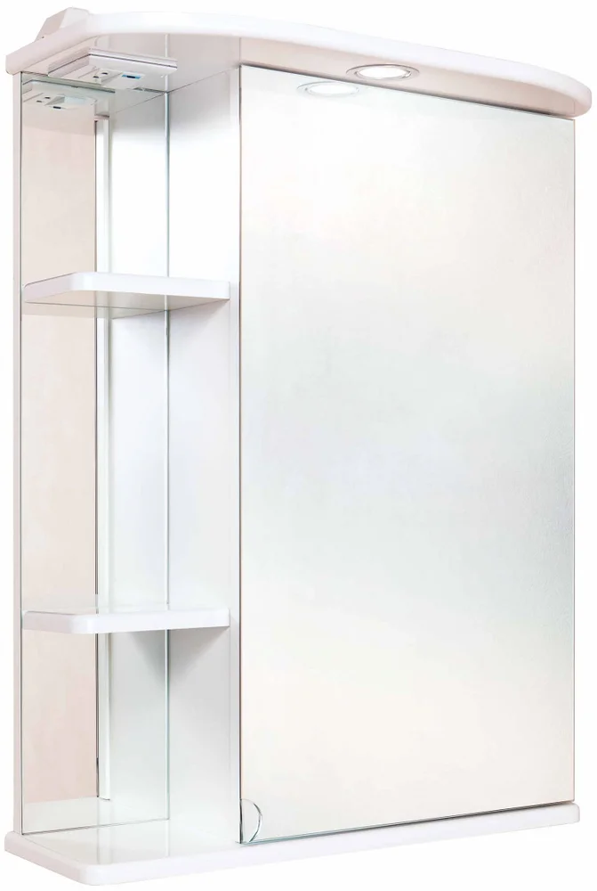 Зеркало-шкаф Onika Карина 60 R с подсветкой, белый (206010)