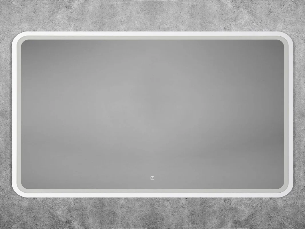

Зеркало Art&Max Genova 120x80 AM-Gen-1200-800-DS-F-White белое, с подсветкой