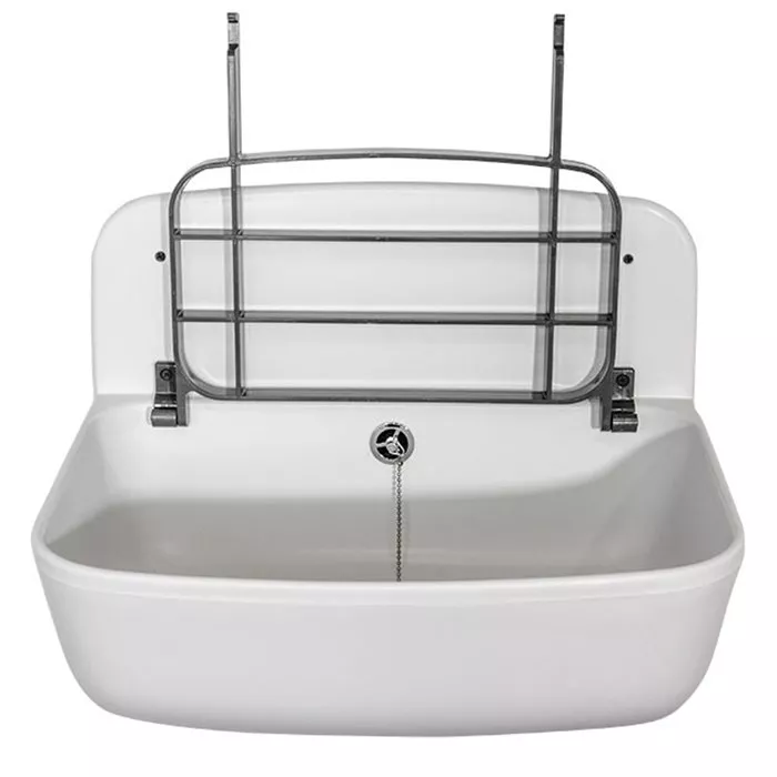 

SANIT Многофункциональная мойка 495x345xh220 мм из высокопрочного пластика, слив-перелив, крепеж, V=13.5 литров, цвет: белый